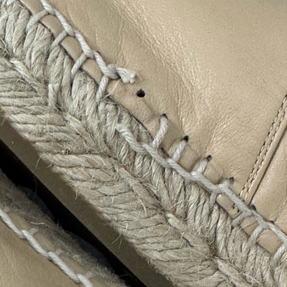 Chanel Espadrilles Lambskin Beige Black Women’s EU 38/US 8 - Picture 5 of 8